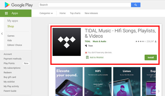 install tidal to solve tidal app keeps crashing