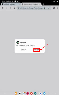 install xmanager app on android