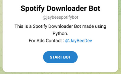 jaybeespotifybot telegram spotify bot