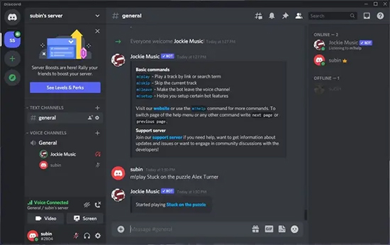 stream deezer on discord bot