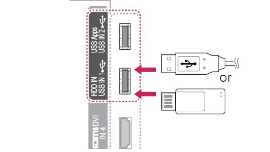 insert usb drive into lg tv