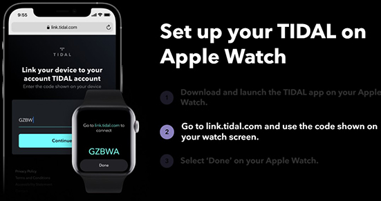 play tidal on apple watch officially