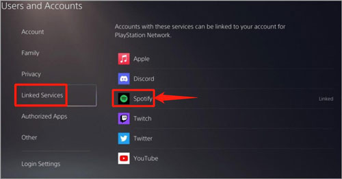 unlink spotify from ps5 to fix spotify ps5 not working