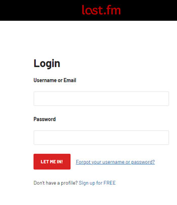 last fm login