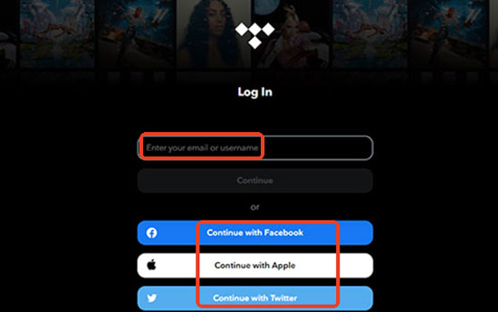 login and use tidal web player