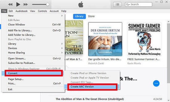 convert amazon music as aac file
