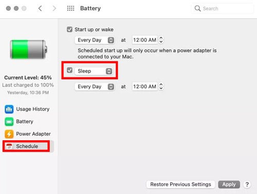 schedule spotify sleep timer on mac