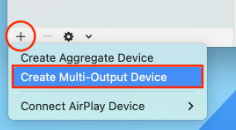 create multi output device on mac