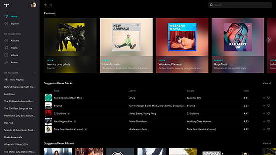 make a playlist on tidal desktop