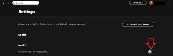 make all playlists secret on spotify