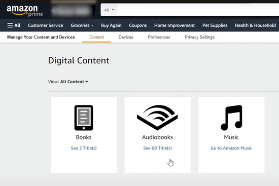 manage you content and devices on amazon