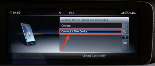 play spotify in mercedes benz via bluetooth