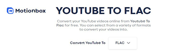 motionbox youtube to flac online