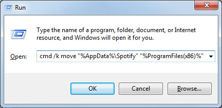 move spotify directory