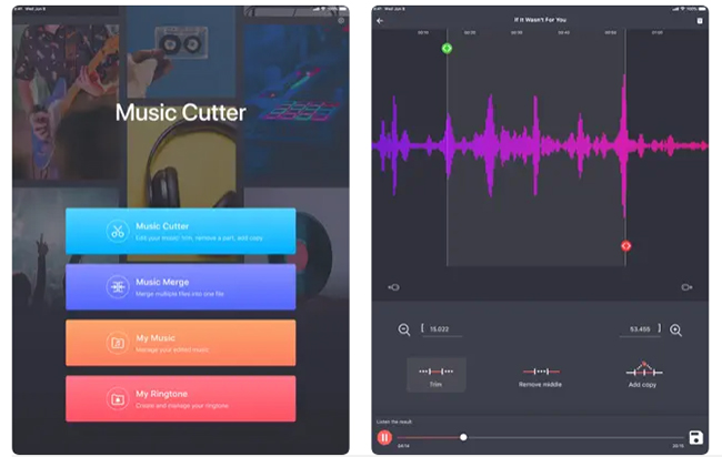 clip music from spotify on android via mp3 cutter