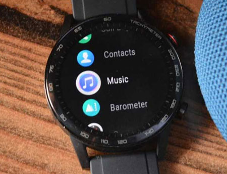 click music icon to play spotify music on honor magicwatch