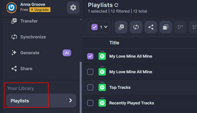 amazon music playlist in soundiiz