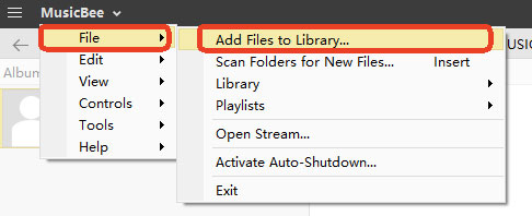 add spotify music files to library on musicbee