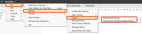 import spotify to musicbee via itunes or windows media player