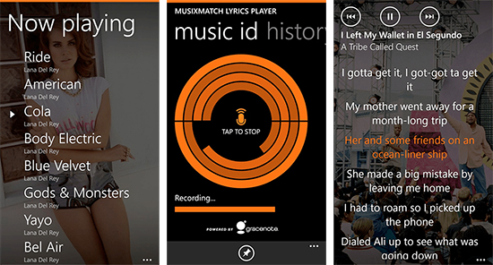 musixmatch android music player