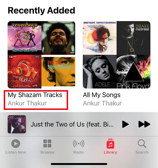 sync shazam with apple music 