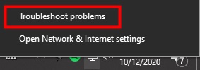 troubleshoot network connection
