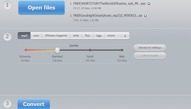 convert aax file to mp3 online free via online audio converter