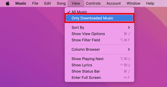 find downloaded apple music on mac