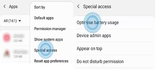 deactivate optimize battery for tidal randomly stops playing