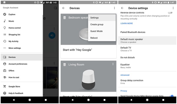 pair devices to google home via bluetooth