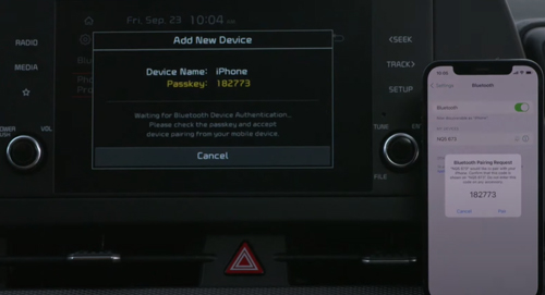 pair iphone and carplay via bluetooth