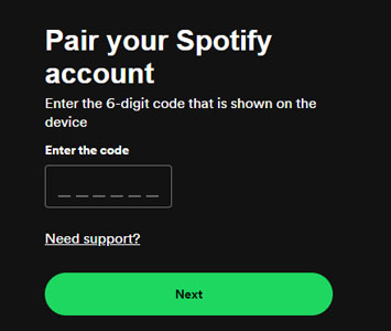 connect spotify to hisense tv by pairing code