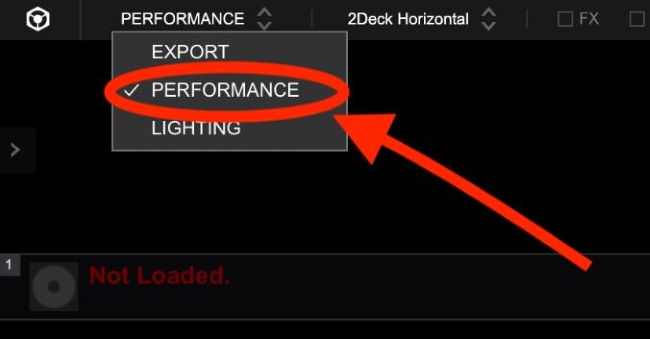 change the performance mode on rekordbox for soundcloud