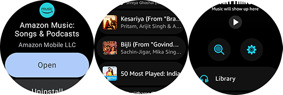 play amazon music on wear os