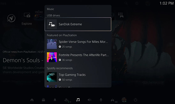 play apple music on ps5 with usb