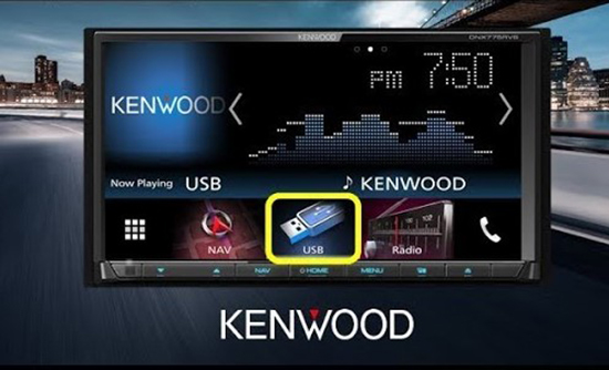 play spotify on kenwood by usb drive