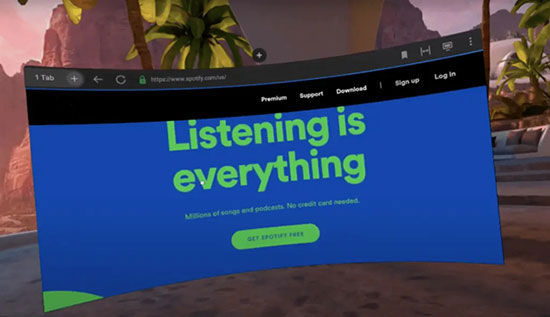 play spotify on oculus quest 2 with premium