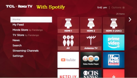 play spotify on tcl tv