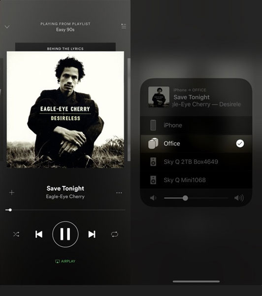 play spotify through airplay on homepod