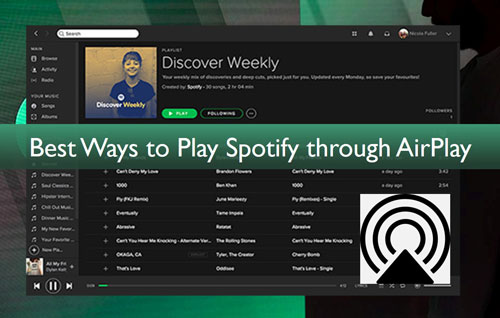 play spotify through airplay