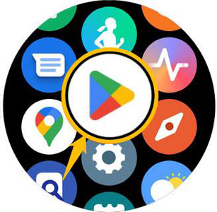 go to google play store on galaxy watch