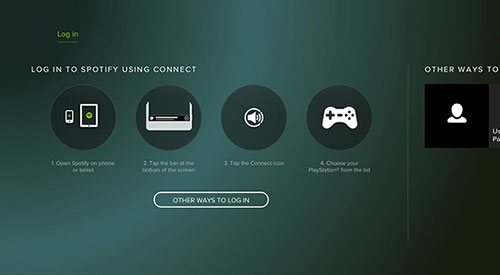 How to set up spotify on store ps4