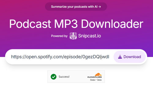 download spotify podcast to mp3 online via podcast mp3 downloader