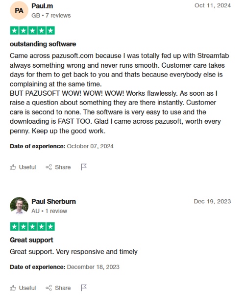 positive pazu review