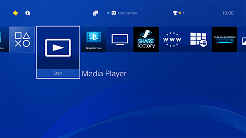 put spotify to ps4 via media player