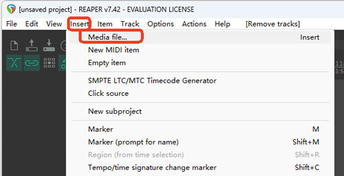 import spotify music files to reaper