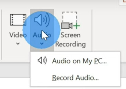 record apple music audio on powerpoint