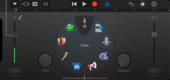 record audio from spotify on ios via garageband