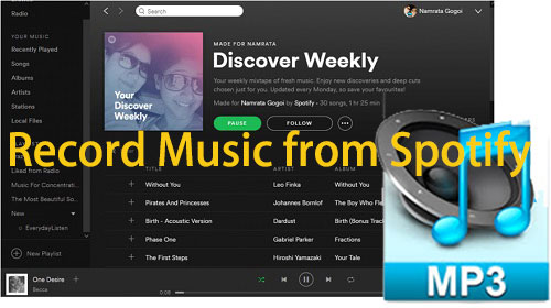 record spotify music