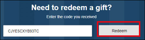 redeem audible gift